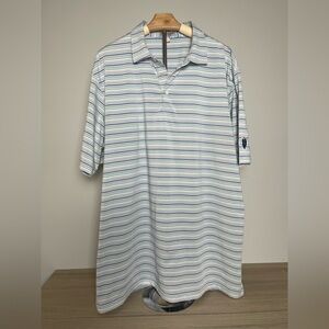 Peter Millar | Summer Comfort | Striped Polo Tee Golfing Outdoor Casual